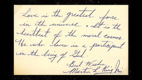 In rare handwritten note, Dr. Martin Luther King Jr. reveals what he ...