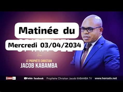 LA NOUVELLE SAISON DU MERCREDI 03 04 2024 AVEC LE PROPHETE DES NATIONS