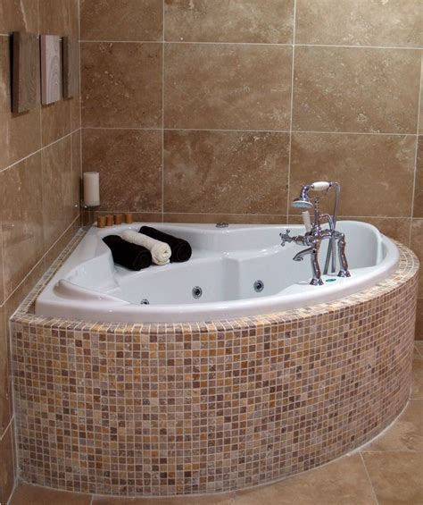 Corner Garden Tub Shower Combo