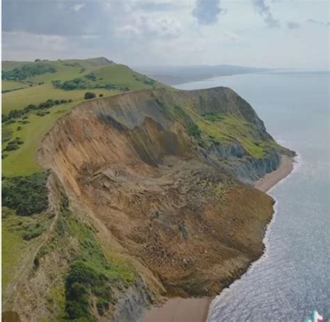 Beach Buried As Cliff Collapses On Jurassic Coast Video Surfaces