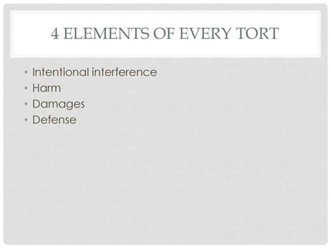 Intentional Torts Chapter Ppt Download