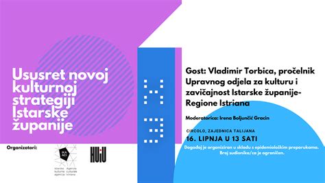 Kulturistra portal za kulturu Istarske županije Panel diskusija