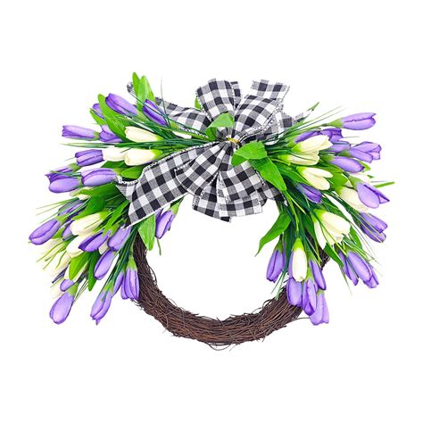 Harpi Spring Wreaths For Front Door Summer Clearance Artificial Tulip