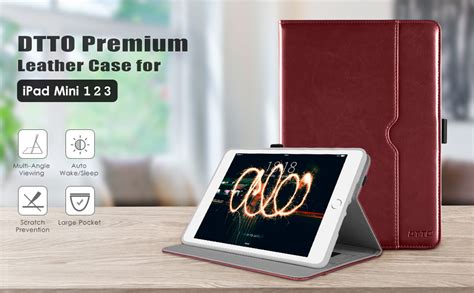 Amazon Dtto For Ipad Mini Case Premium Leather Folio Stand