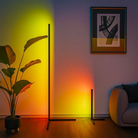 Smart RGB Dream Color Floor Lamp With Music Sync Modern 16 Million