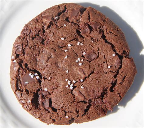 Salted Double Chocolate Sabl Shortbread Style Cookie