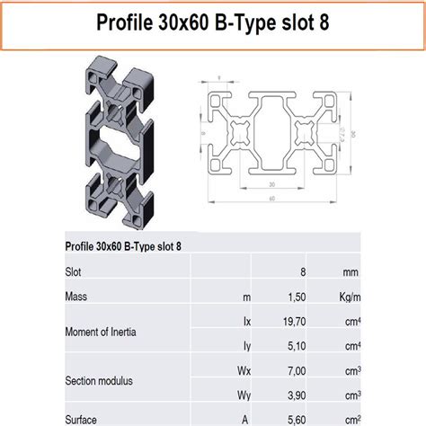 Aluminium Profiel X B Type Sleuf Motedis