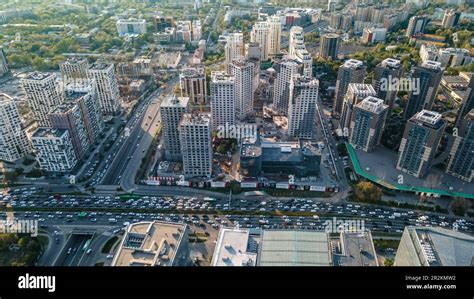 Almaty Kazakhstan May 4 2023 Traffic Jam On The City Highway Among