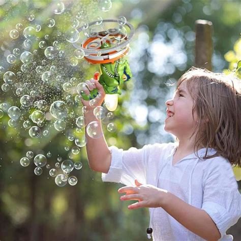 Dinosaure Machine À Bulle Pour Enfant Pistolet A Bulles De Savon Cadeau