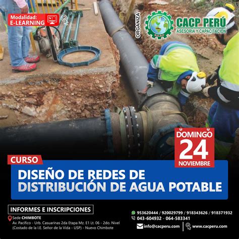 CACP Perú Curso Diseño De Redes De Distribución De Agua Potable