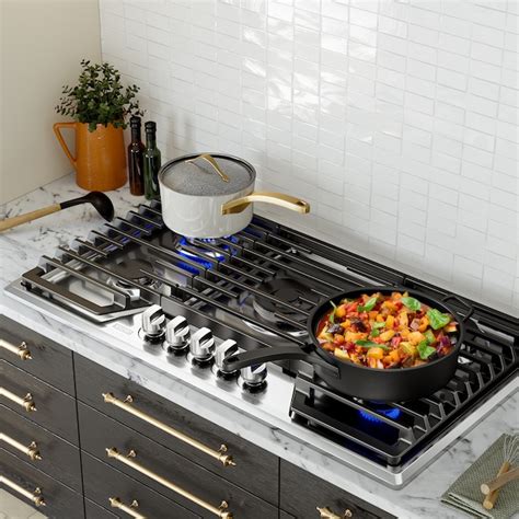 Empava Gas Stove 36 In 5 Burners Stainless Steel Gas Cooktop Empv 36gc36 At