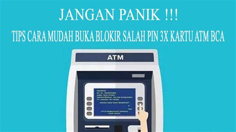 Cara Buka Blokir Salah Pin X Atm Bca Tanpa Harus Ke Bank Youtube