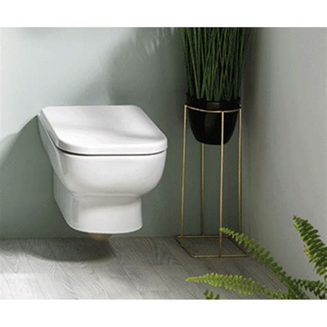 Aveiro Rimless Wall Hung Pan Including Soft Close Seat Wall Hung