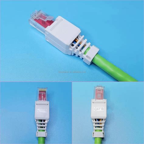 Rj45 Toolless Cat6 Utp Plug 8p8c Male Cat6 Toolless Modular Plug Connector Ri45 Toolless