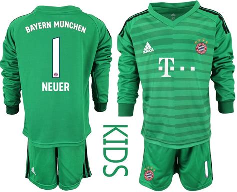 Neuer Fc Bayern M Nchen Torwarttrikot Gr N Trikotsatz