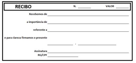 Modelos De Recibo Para Baixar Em Pdf E Word Edit Vel Dicion