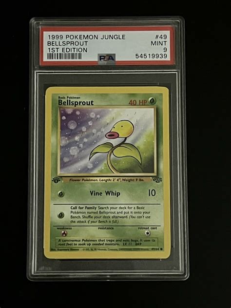 Pokemon Jungle St Edition Bellsprout Psa Mint Ebay