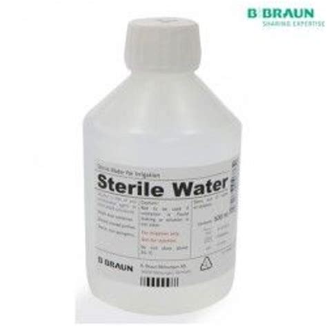 B Braun Sterile Water For Irrigation 500ml 10bottlescarton By B