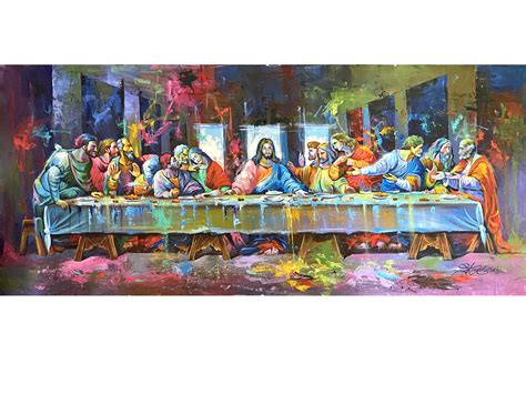 The Last Supper | Acrylic Painting | Exotic India Art