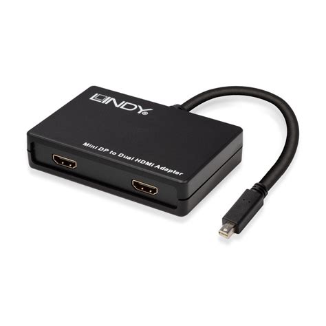 Mini DP to Dual HDMI MST Hub - from LINDY UK