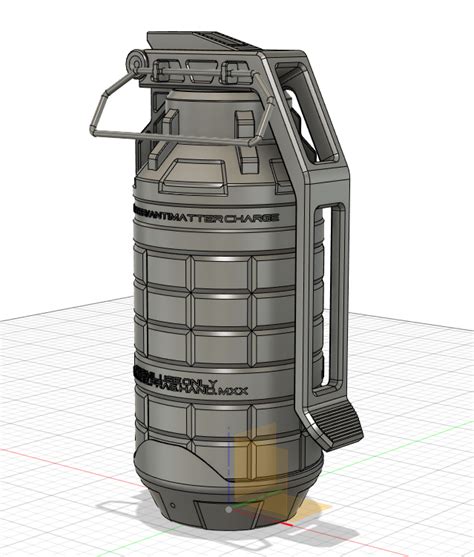 Archivo STL Granada de fragmentación Starfield contenedor Modelo