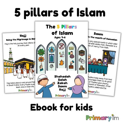 5 Pillars Of Islam Five Pillars Activity Book Five Pillars For Kids Etsy