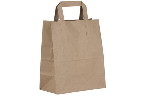 Large Kraft Sos Paper Carrier Bag Case Of 250 Greenpak Supplies