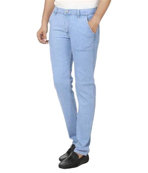 Buy Sky Mens Blue Denim Slim Jeans Online ₹699 From Shopclues