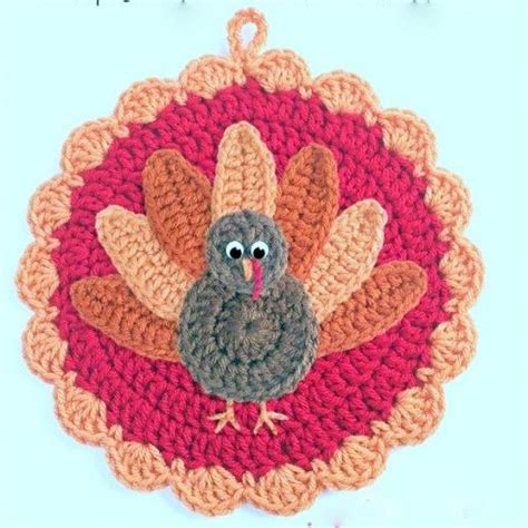 21 Free Thanksgiving Turkey Crochet Patterns Crochet Potholder