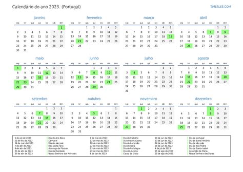 Calendario Portugal Para Imprimir