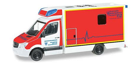 Herpa Mercedes Benz Sprinter Box Body Ambulance Assembled Fire