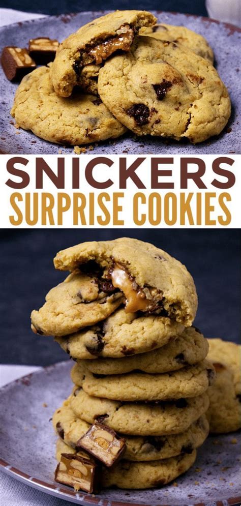 These Snickers Surprise Cookies Are Some Of The Best Cookies Ive Ever