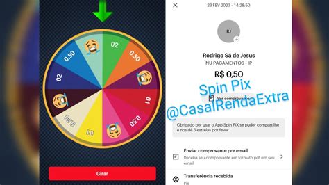 Spin Pix Girou Ganhou Pix Prova De Pagamento Confira Novo