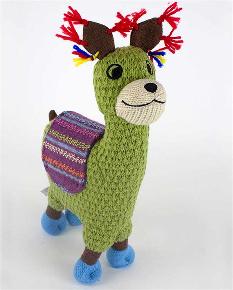 Knitted Llama T Llama Soft Toy Teddy Bear Send A Cuddly