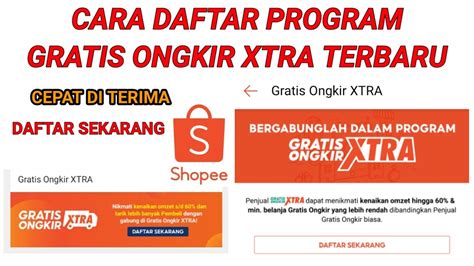 Cara Daftar Program Gratis Ongkir Xtra Di Shopee Terbaru Daftar