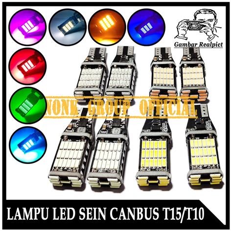 Jual Lampu Led Sein T15 T10 45 LED Canbus Super Terang Lampu Sen