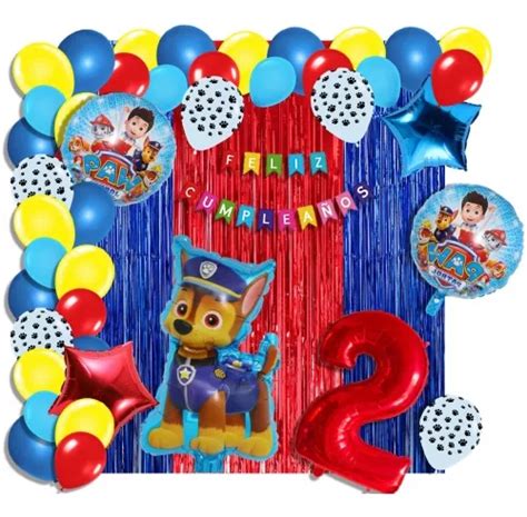 Globos Met Licos Pzas Fiesta Tem Tica Paw Patrol Meses Sin Inter S