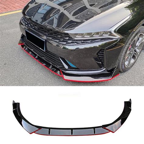 Applicable To For Kia K5 Accessories 3pcs Car Front Bumper Split Lip