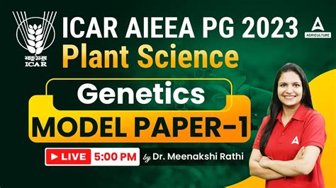 Model Paper 1 In Plant Breeding For ICAR AIEEA PG ASRB Net 2023 By Dr