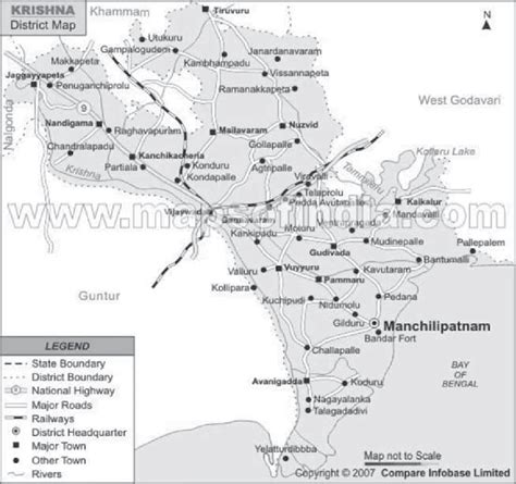 1:Map of Krishna district, Andhra Pradesh | Download Scientific Diagram