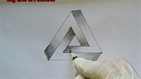 How To Draw The Impossible Triangle In 5 Easy Steps YouTube