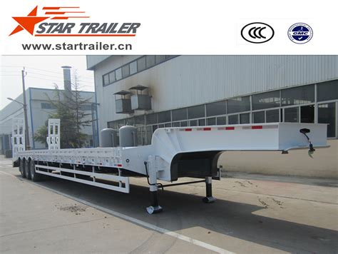 Axles Heavy Duty Low Bed Semi Trailer Star Trailer Co Ltd