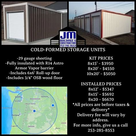 Storage Units - JM BUILDINGS & CONSTRUCTION Design your own custom ...