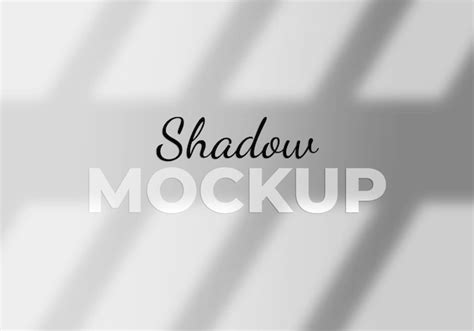 Premium Psd Realistic Shadow Overlay Effects Mockup Top View