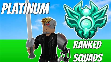 I Got Platinum In Ranked Squads On Roblox Bedwars Youtube