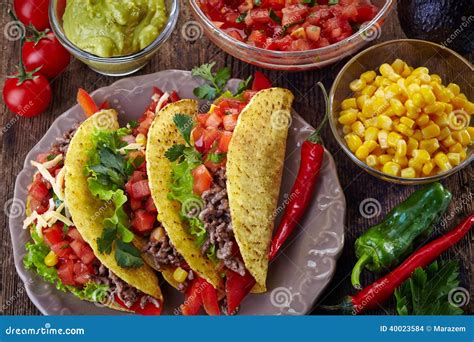 Mexican Food Tacos Stock Photo Image 40023584