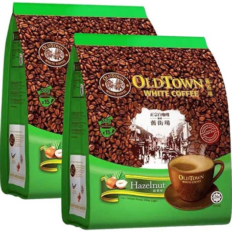 Old Town Authentic White Coffee Hazelnut Flavor Bars G X Pack