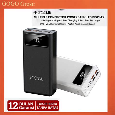 REAL KAPASITAS 100 Powerbank JOTTA Kapasitas Besar 40 000 Mah Real