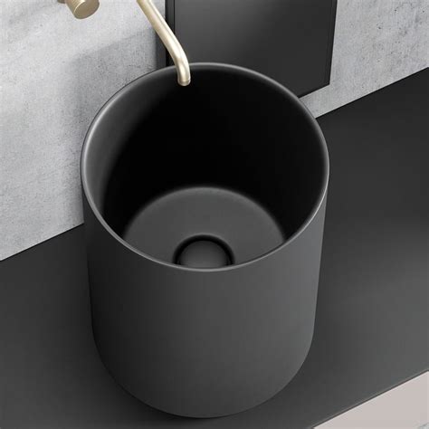 Countertop wall hung sink cm ø37x46h Core series by Ceramica Galassia