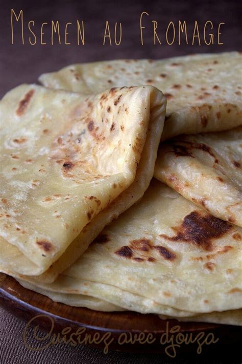 Msemen au Fromage façon Cheese Naan